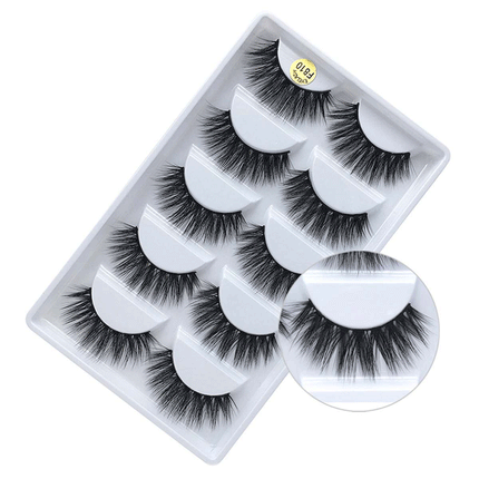 10 X 3D Fake Eyelashes Extensions Natural Long Wispy Makeup False Lashes Splendid&Co.