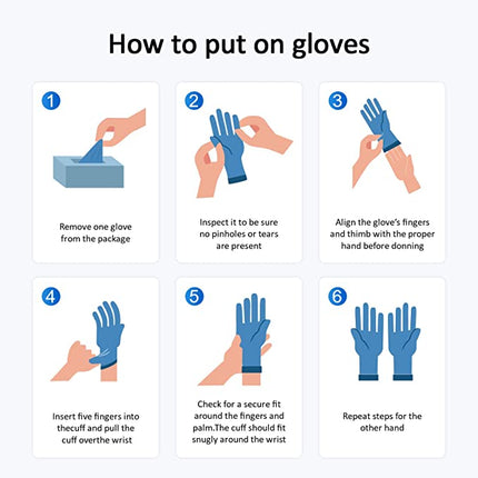 100pcs Industrial Disposable Nitrile Gloves Splendid&Co.