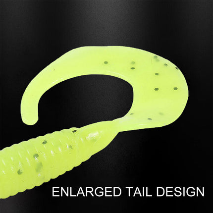 20 lures Plastic 35mm Paddle Tail Soft  Fishing Lure