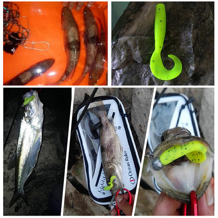 20 lures Plastic 35mm Paddle Tail Soft  Fishing Lure