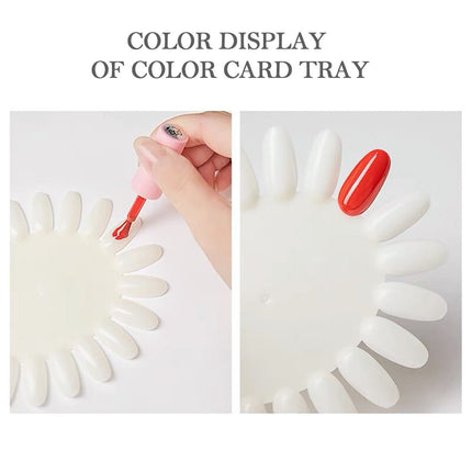 10Pcs Nail Polish Color Display Wheels Chart-Clear Splendid&Co.