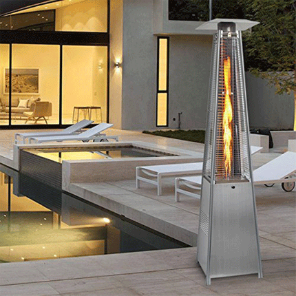 Gas Patio Heater Outdoor Stainless Steel - Unbrandedstore