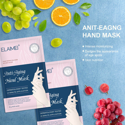10pcs ELAIMEI Hand Repair Rejuvenate Moisturizing Masks Splendid&Co.