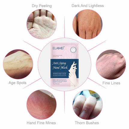 10pcs ELAIMEI Hand Repair Rejuvenate Moisturizing Masks Splendid&Co.
