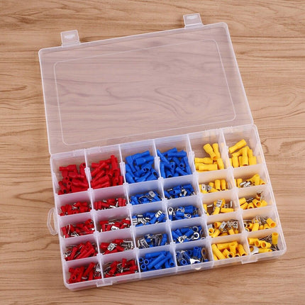 720Pcs Assorted Crimp Terminals Electrical Wire Connector Spade Kit