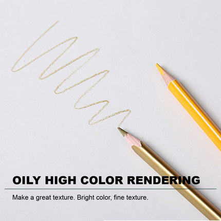12 Premium Artist Soft Wax-based Coloured Pencils Splendid&Co.