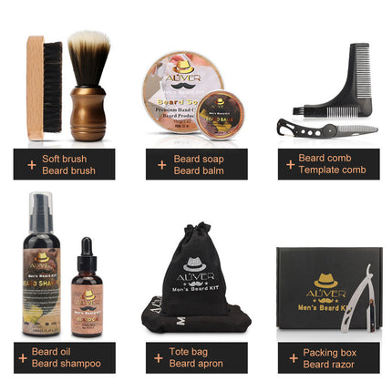 12Pcs Beard Care Styling Clean Kits Splendid&Co.
