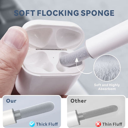6IN1 Airpods Phone Cleaning Kit Pen Brush Bluetooth Earphones Earbuds Cleaner