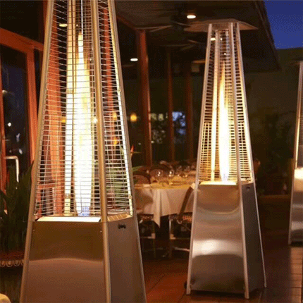 Gas Patio Heater Outdoor Stainless Steel - Unbrandedstore