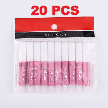 20PC Strong Nail Glue Adhesive For Fake Nail Set Nail Tips Acrylic Nails