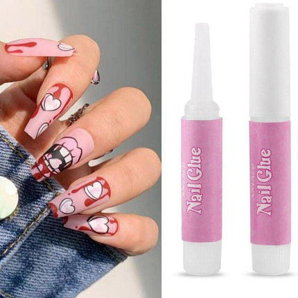 20PC Strong Nail Glue Adhesive For Fake Nail Set Nail Tips Acrylic Nails