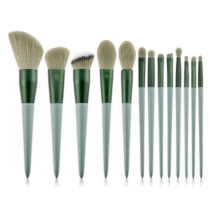 13Pcs Eye Make Up Brushes Set Green Splendid&Co.