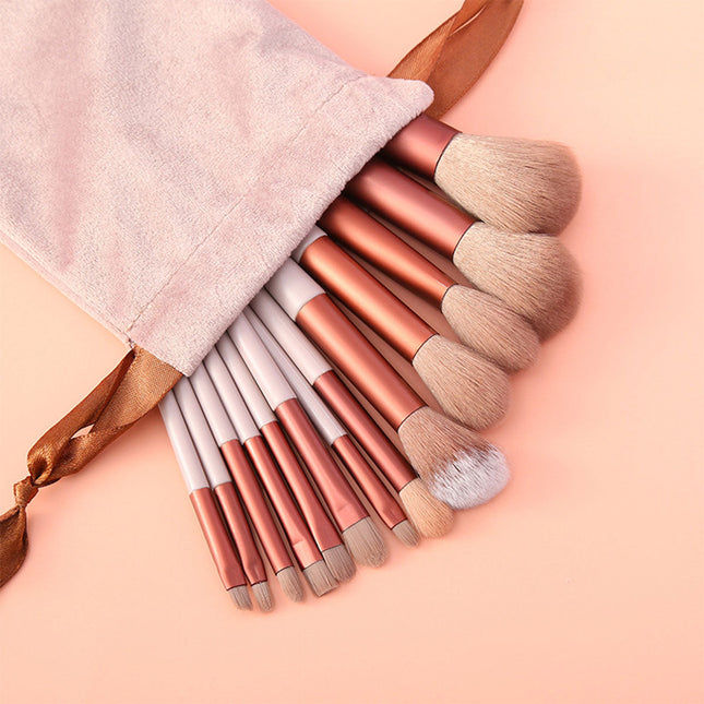 13Pcs Eye Make Up Brushes Set Pink Splendid&Co.