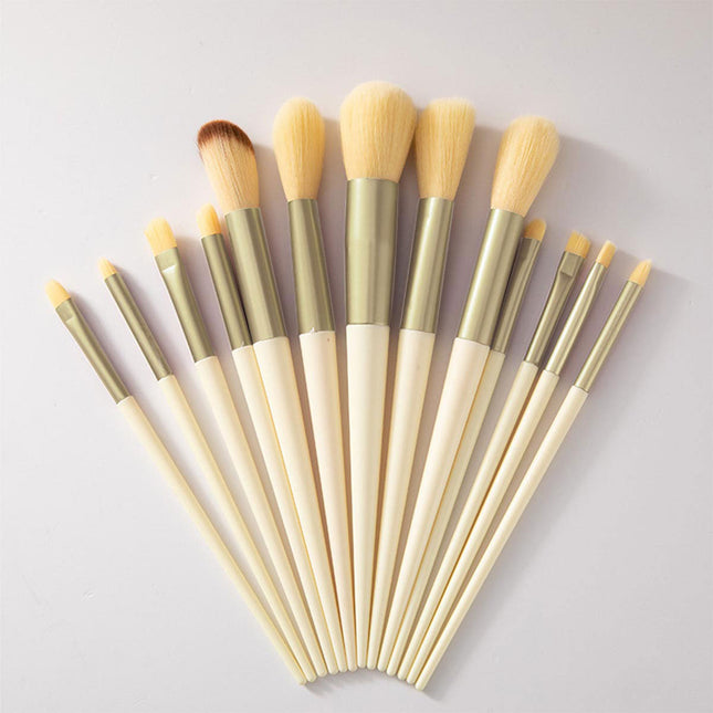 13Pcs Eye Make Up Brushes Set Yellow Splendid&Co.