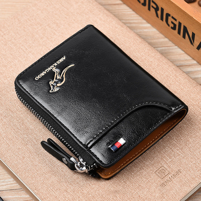 Waterproof RFID Blocking Leather Wallet ID Purse Men's Cash Credit Card Holder