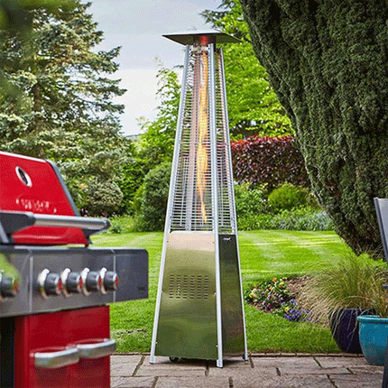 Gas Patio Heater Outdoor Stainless Steel - Unbrandedstore