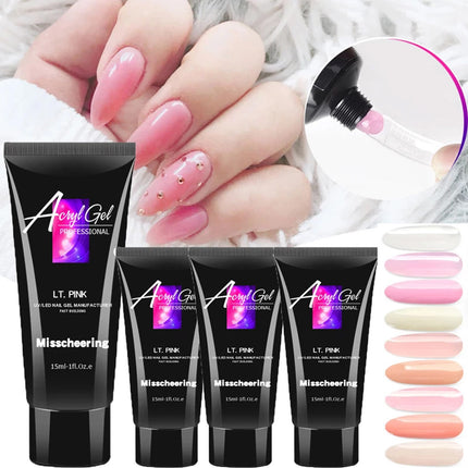 15ML Poly Nail Gel UV Quick Extension-Milk White Splendid&Co.