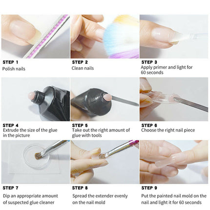 15ML Poly Nail Gel UV Quick Extension-Milk White Splendid&Co.