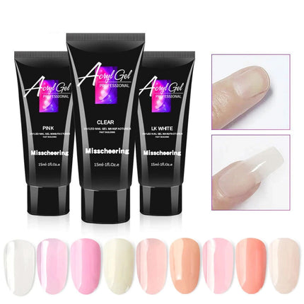 15ML Poly Nail Gel UV Quick Extension-Milk White Splendid&Co.
