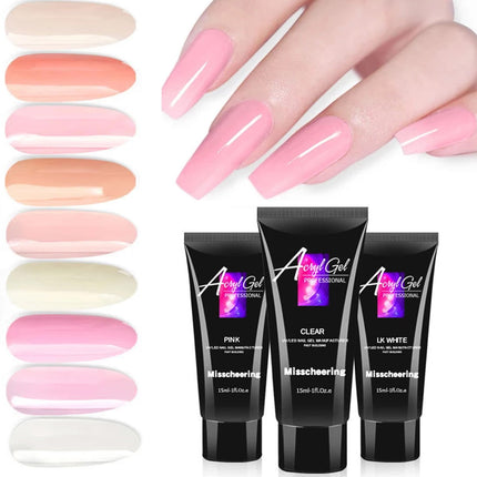 15ML Poly Nail Gel UV Quick Extension-Milk White Splendid&Co.