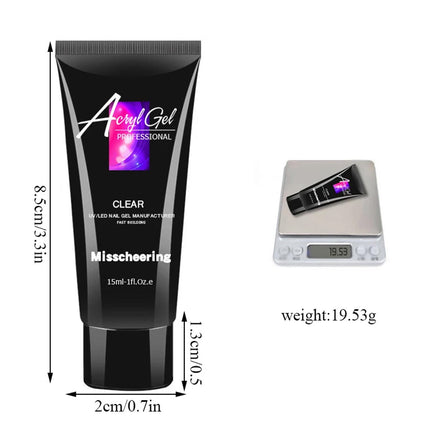 15ML Poly Nail Gel UV Quick Extension-Milk White Splendid&Co.