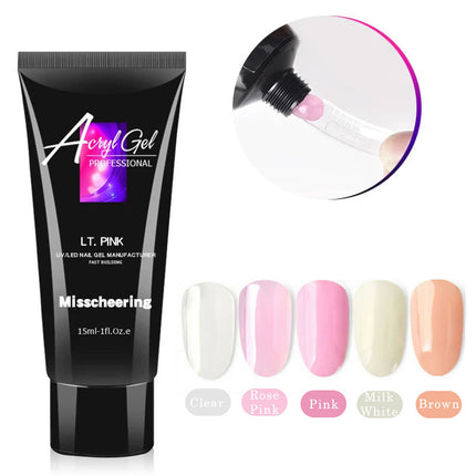 15ML Poly Nail Gel UV Quick Extension-Milk White Splendid&Co.
