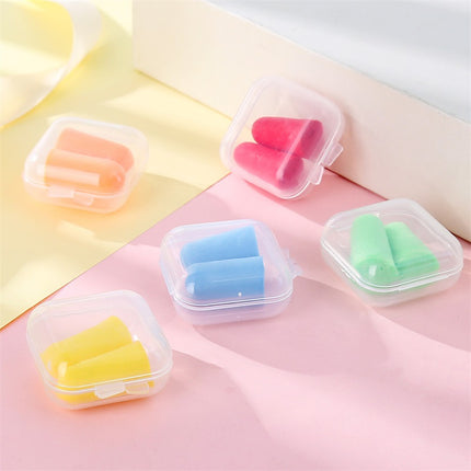 10Pairs Reusable Silicone Ear plugs Earplug With Box