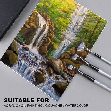 19Pcs Artist Paint Brushes Set Watercolour Acrylic Oil Painting Sponge Brush Splendid&Co.