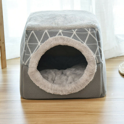 2 In 1 Comfy Folding Pet Dog Cat House Kennel Splendid&Co.