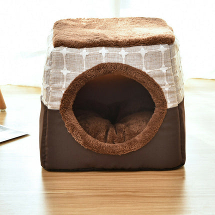 2 In 1 Comfy Folding Pet Dog Cat House Kennel Splendid&Co.
