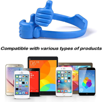 2 Packs Adjustable Thumb Silicone Stand Phone Holder-White Splendid&Co.