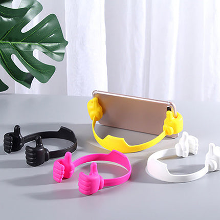2 Packs Adjustable Thumb Silicone Stand Phone Holder-White Splendid&Co.