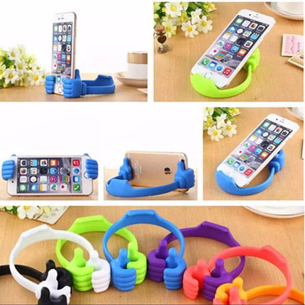 2 Packs Adjustable Thumb Silicone Stand Phone Holder-White Splendid&Co.