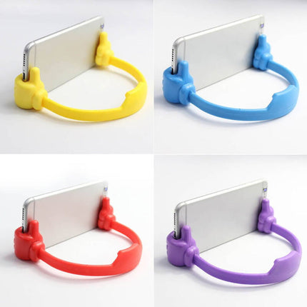 2 Packs Adjustable Thumb Silicone Stand Phone Holder-White Splendid&Co.