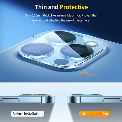 2 Packs Apple iPhone 13 Pro Max Camera Lens Glass Screen Protector Splendid&Co.
