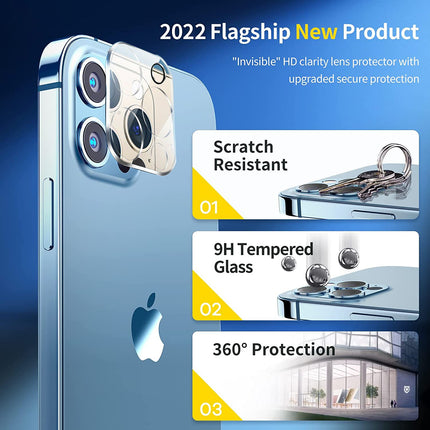 2 Packs Apple iPhone 13 Pro Max Camera Lens Glass Screen Protector Splendid&Co.
