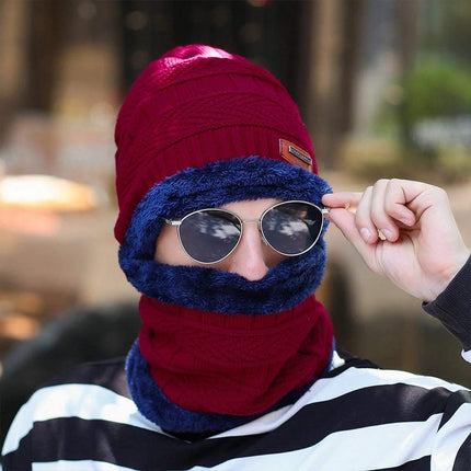 2 in 1 Men Winter Beanie Scarf Kit Splendid&Co.