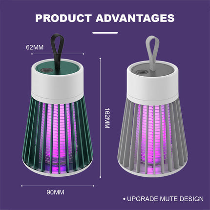 2 in 1 UV Light Sterilization Electric Mosquito Killer Lamp Green - Image 4