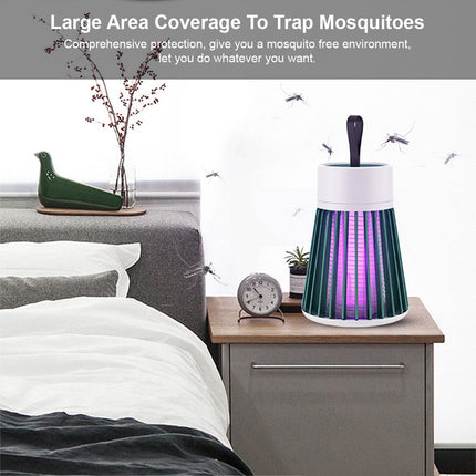 2 in 1 UV Light Sterilization Electric Mosquito Killer Lamp Green - Image 8