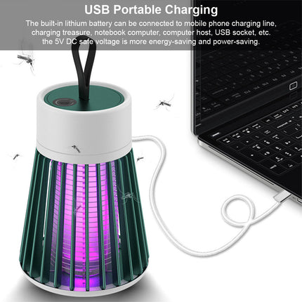 2 in 1 UV Light Sterilization Electric Mosquito Killer Lamp Green - Image 9