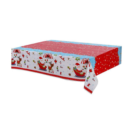 2 x Christmas Tablecloth Table Rectangle Cover Red Santa Splendid&Co.