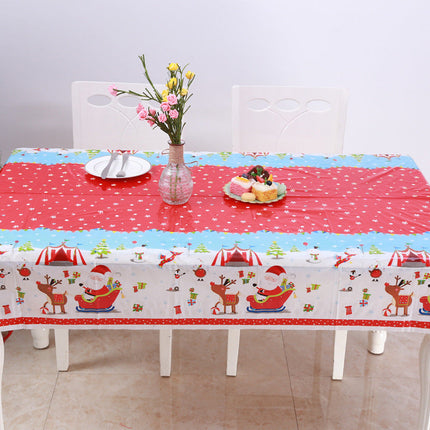 2 x Christmas Tablecloth Table Rectangle Cover Red Santa Splendid&Co.