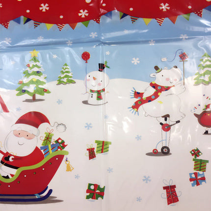 2 x Christmas Tablecloth Table Rectangle Cover Red Santa Splendid&Co.
