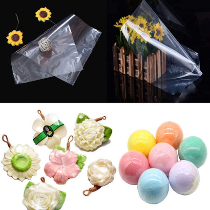 200Pcs Heat Shrink Bag Wrap Film PVC Shrinkable Packaging Splendid&Co.