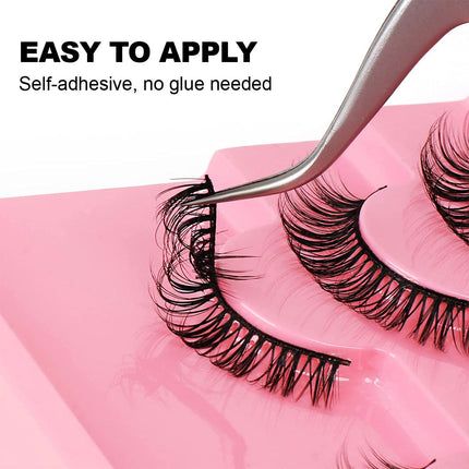 20PCS False Eyelashes Eye Lashes Natural Thick Fake False Lash Handmade Extension-D Splendid&Co.