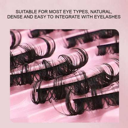 20PCS False Eyelashes Eye Lashes Natural Thick Fake False Lash Handmade Extension-D Splendid&Co.
