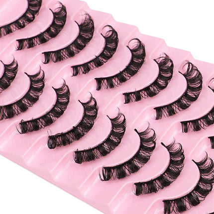 20PCS False Eyelashes Eye Lashes Natural Thick Fake False Lash Handmade Extension-D Splendid&Co.