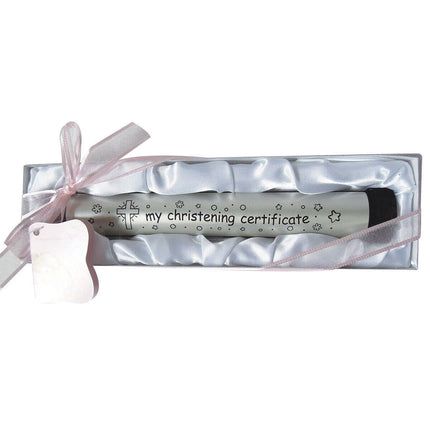 Boys Girls Baby Birth Certificate Holder Set Keepsake