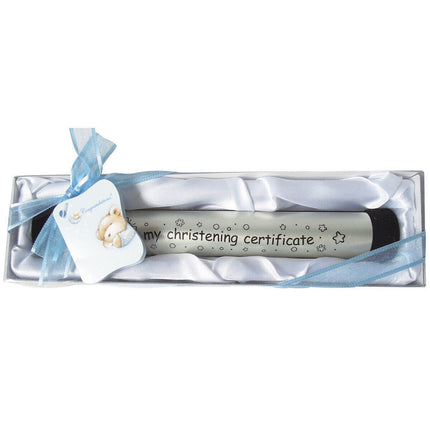 Boys Girls Baby Birth Certificate Holder Set Keepsake