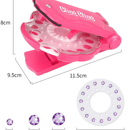 180pcs Diamond Pieces DIY Hair Gems Kit Braiding Diamond Machine
